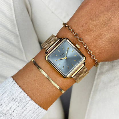 Cluse CW10310 La Tétragone Gold Stainless Steel Mesh Bracelet