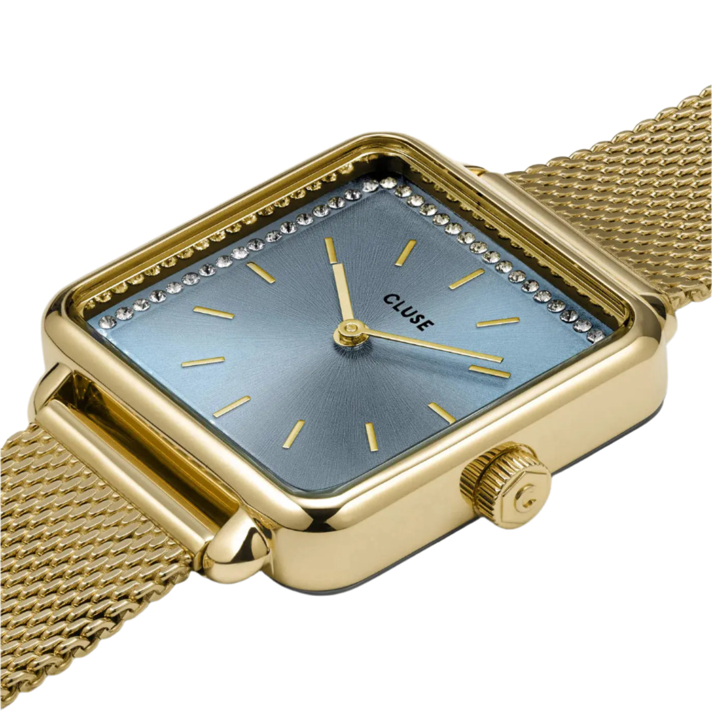 Cluse CW10310 La Tétragone Gold Stainless Steel Mesh Bracelet