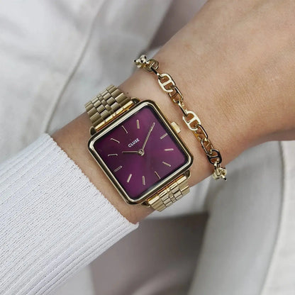 Cluse CW10312 La Tétragone Gold Stainless Steel Bracelet