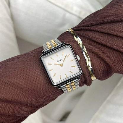 Cluse CW10313 La Tétragone Two Tone Stainless Steel Bracelet