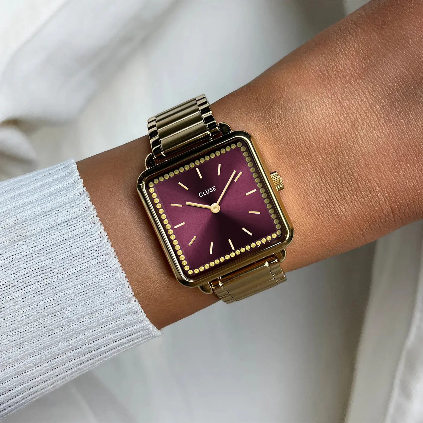 Cluse CW10314 La Tétragone Gold Stainless Steel Bracelet
