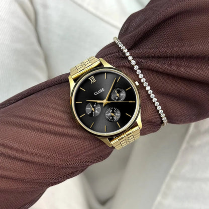 Cluse CW10707 Minuit Multifunction Gold Stainless Steel Bracelet