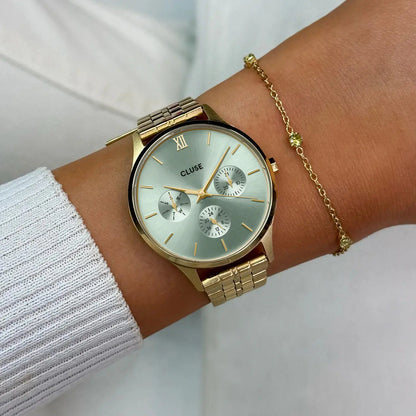 Cluse CW10709 Minuit Multifunction Gold Stainless Steel Bracelet
