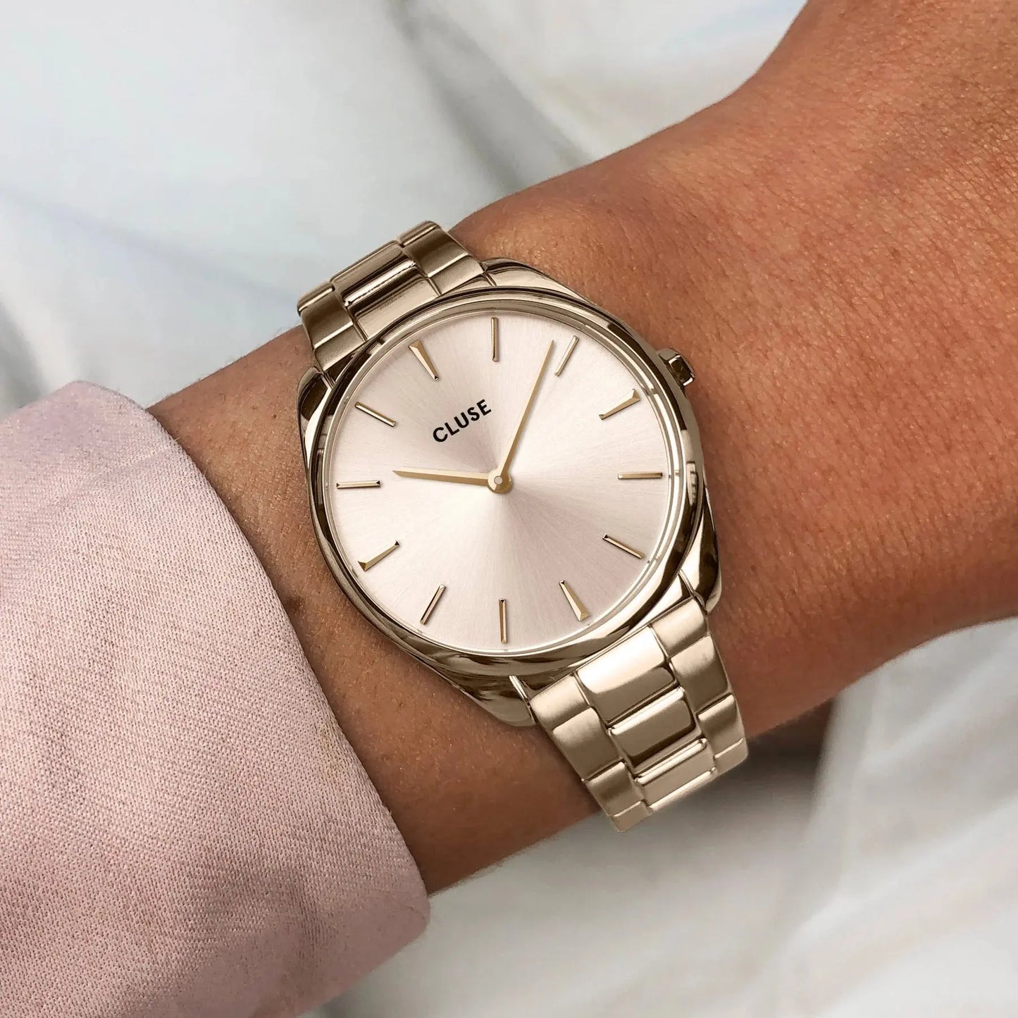 Cluse CW11201 Féroce Petite Rose Gold Stainless Steel Bracelet