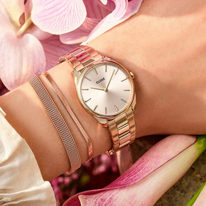 Cluse CW11201 Féroce Petite Rose Gold Stainless Steel Bracelet