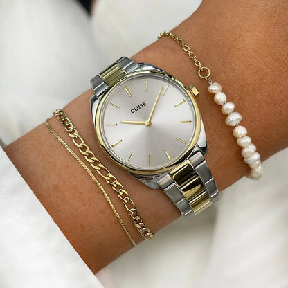 Cluse CW11207 Féroce Petite Two Tone Stainless Steel Bracelet