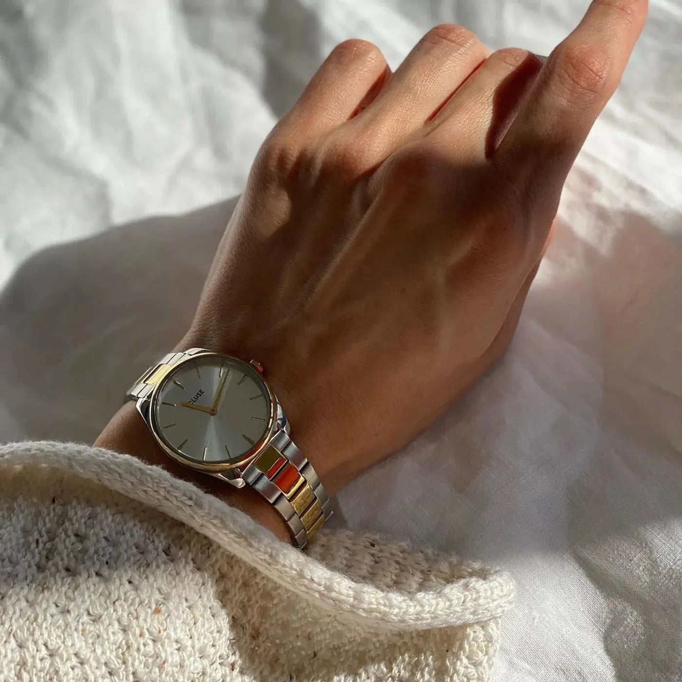 Cluse CW11207 Féroce Petite Two Tone Stainless Steel Bracelet