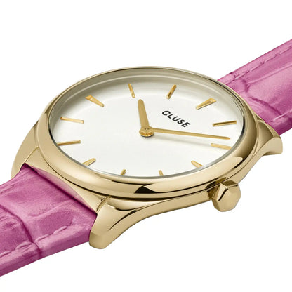 Cluse CW11213 Féroce Petite Pink Leather Strap