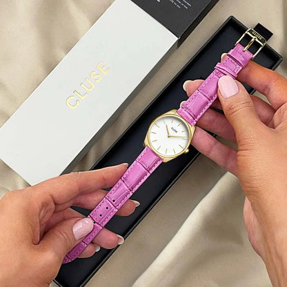 Cluse CW11213 Féroce Petite Pink Leather Strap
