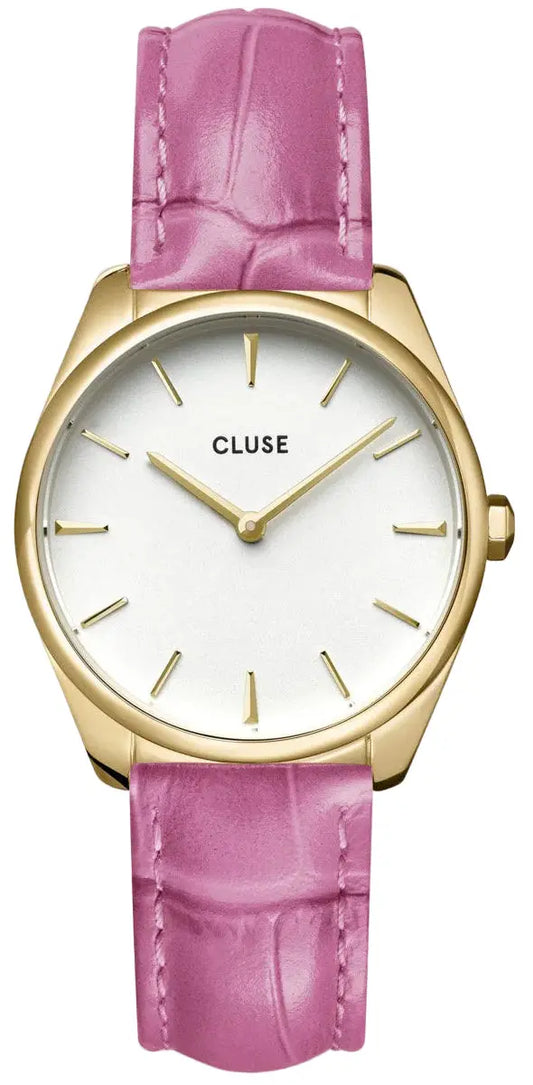 Cluse CW11213 Féroce Petite Pink Leather Strap