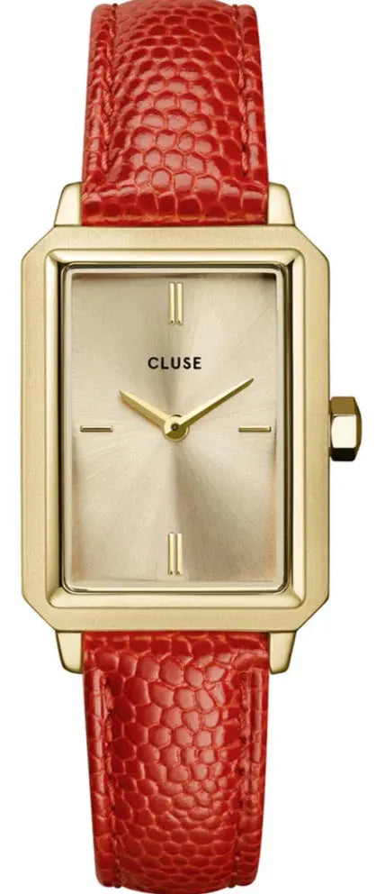 Cluse CW11505 Fluette Red Leather Strap