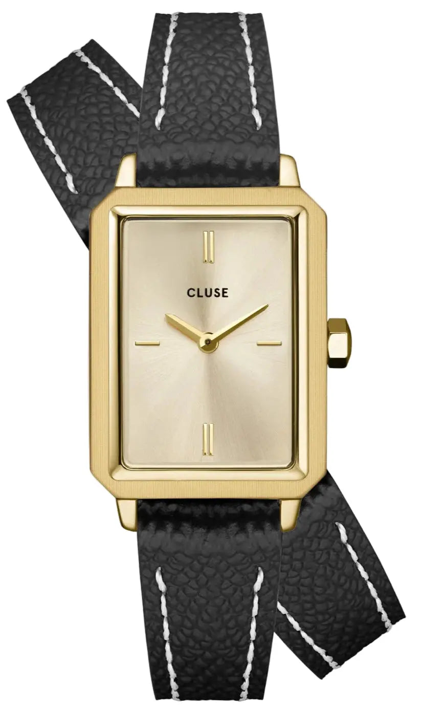 Cluse CW11517 Fluette Black Double Leather Strap