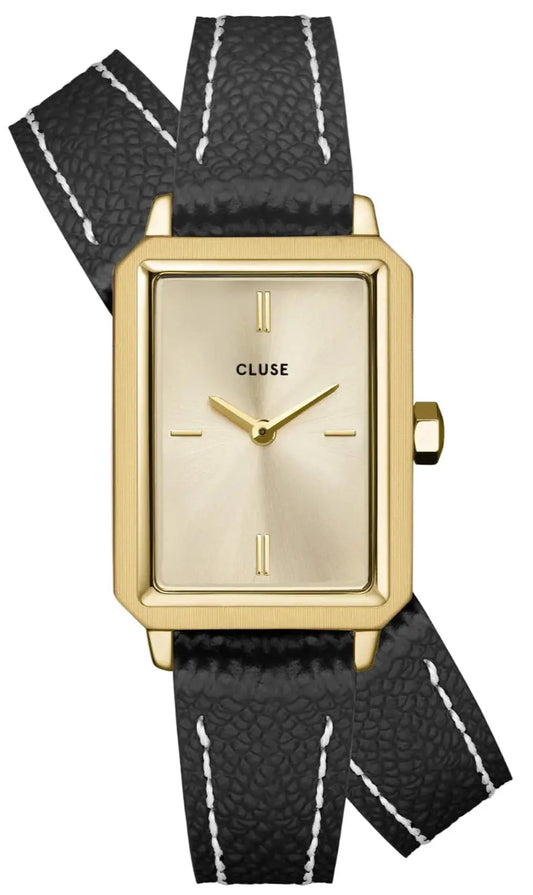 Cluse CW11517 Fluette Black Double Leather Strap
