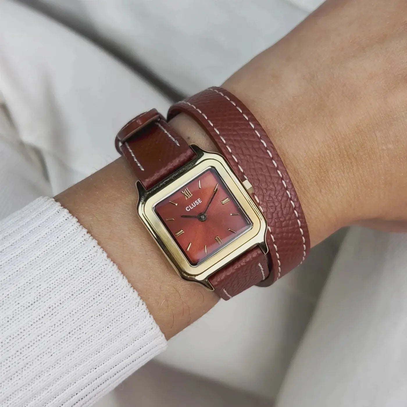 Cluse CW11810 Gracieuse Brown Leather Strap