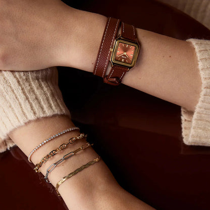 Cluse CW11810 Gracieuse Brown Leather Strap
