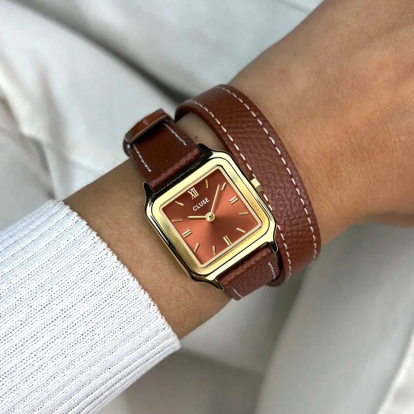 Cluse CW11810 Gracieuse Brown Leather Strap