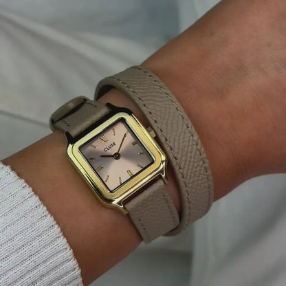 Cluse CW11813 Gracieuse Beige Leather Strap