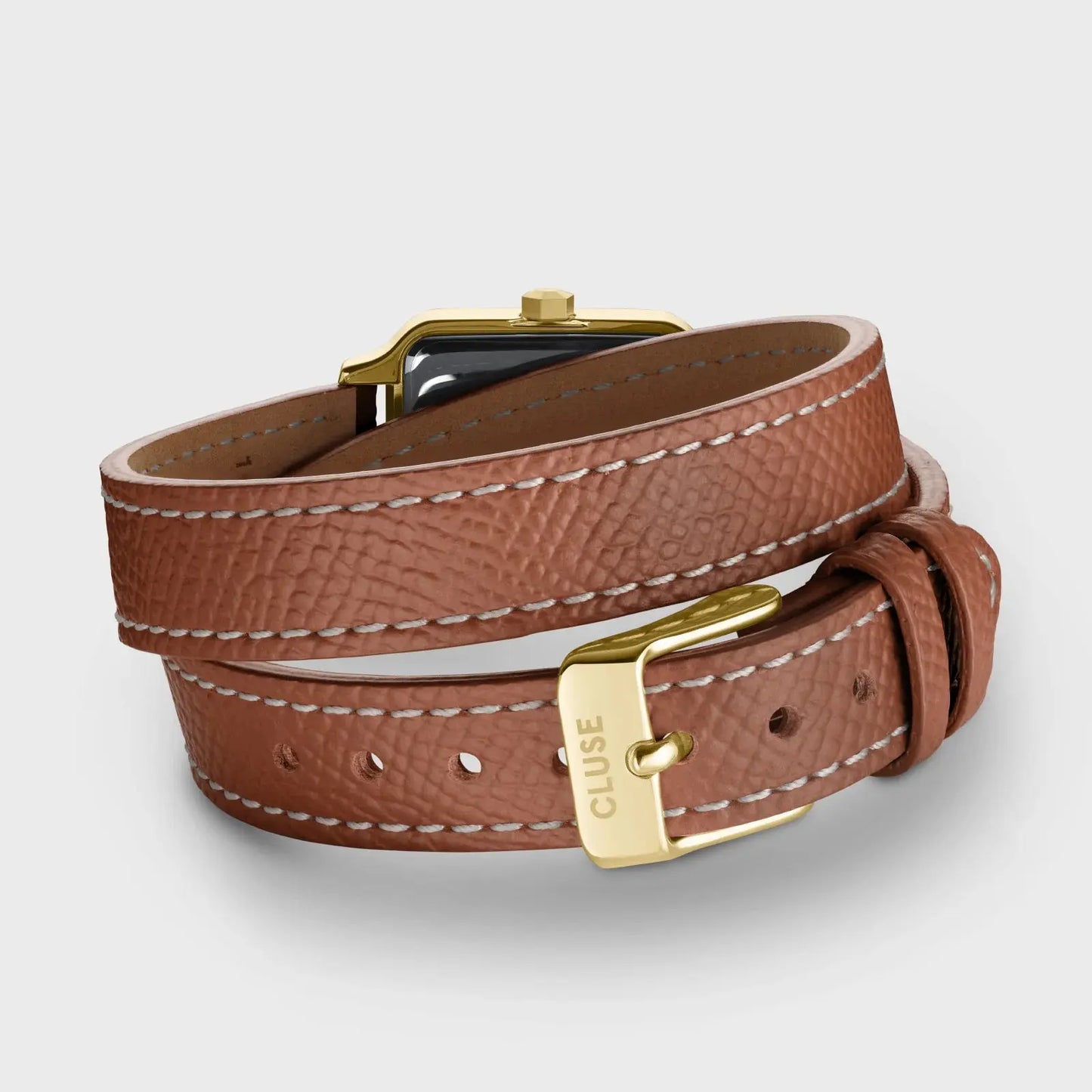 Cluse CW11821 Gracieuse Petit Double Brown Leather Strap