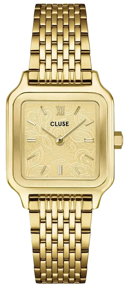 Cluse CW11825 Gracieuse Petit Lace Textured Gold Stainless Steel Bracelet