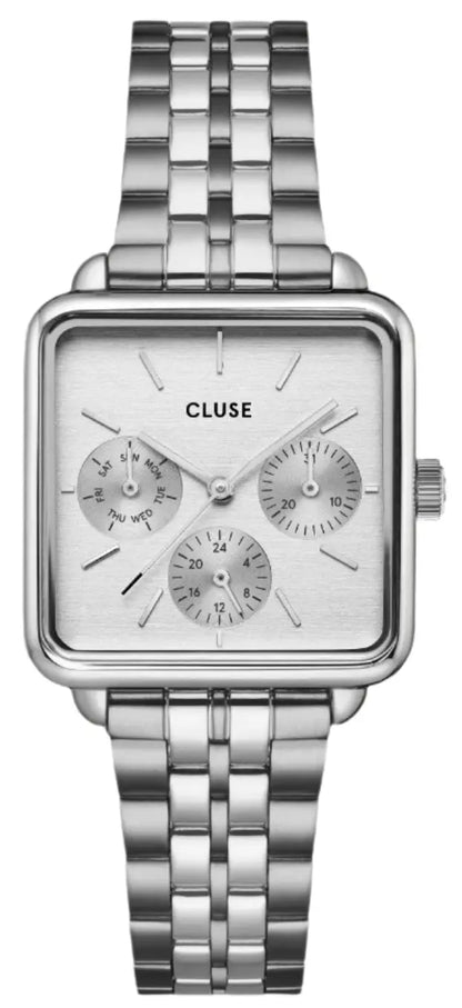 Cluse CW13802 La Tétragone Multifunction Silver Stainless Steel Bracelet