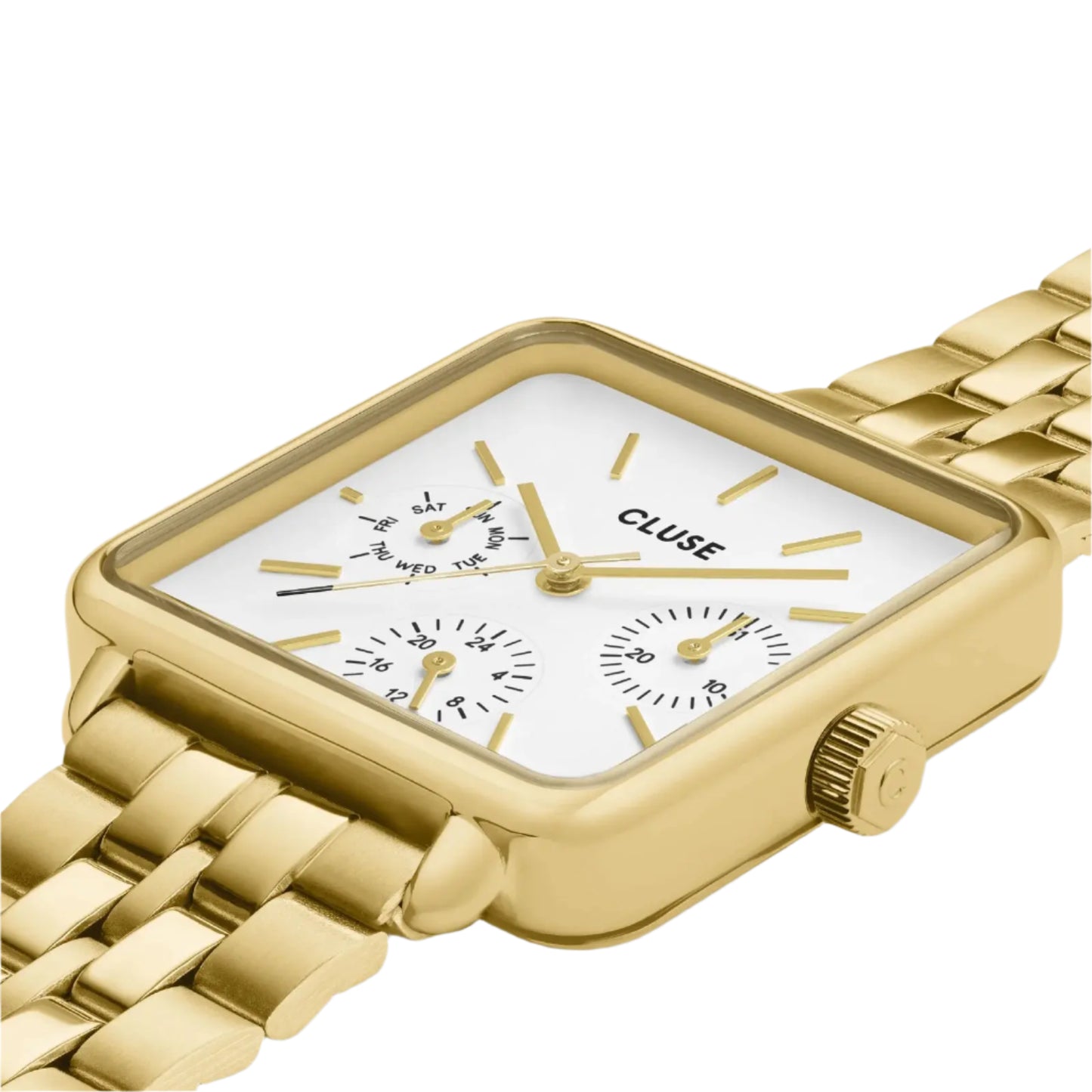 Cluse CW13804 La Tétragone Multifunction Gold Stainless Steel Bracelet