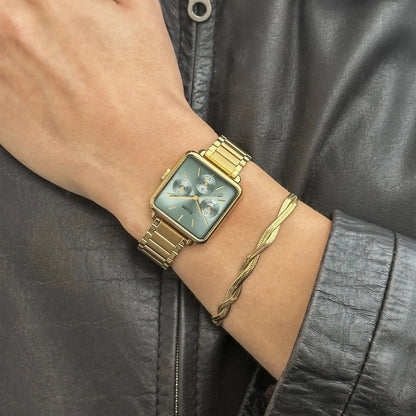 Cluse CW13805 La Tétragone Multifunction Gold Stainless Steel Bracelet