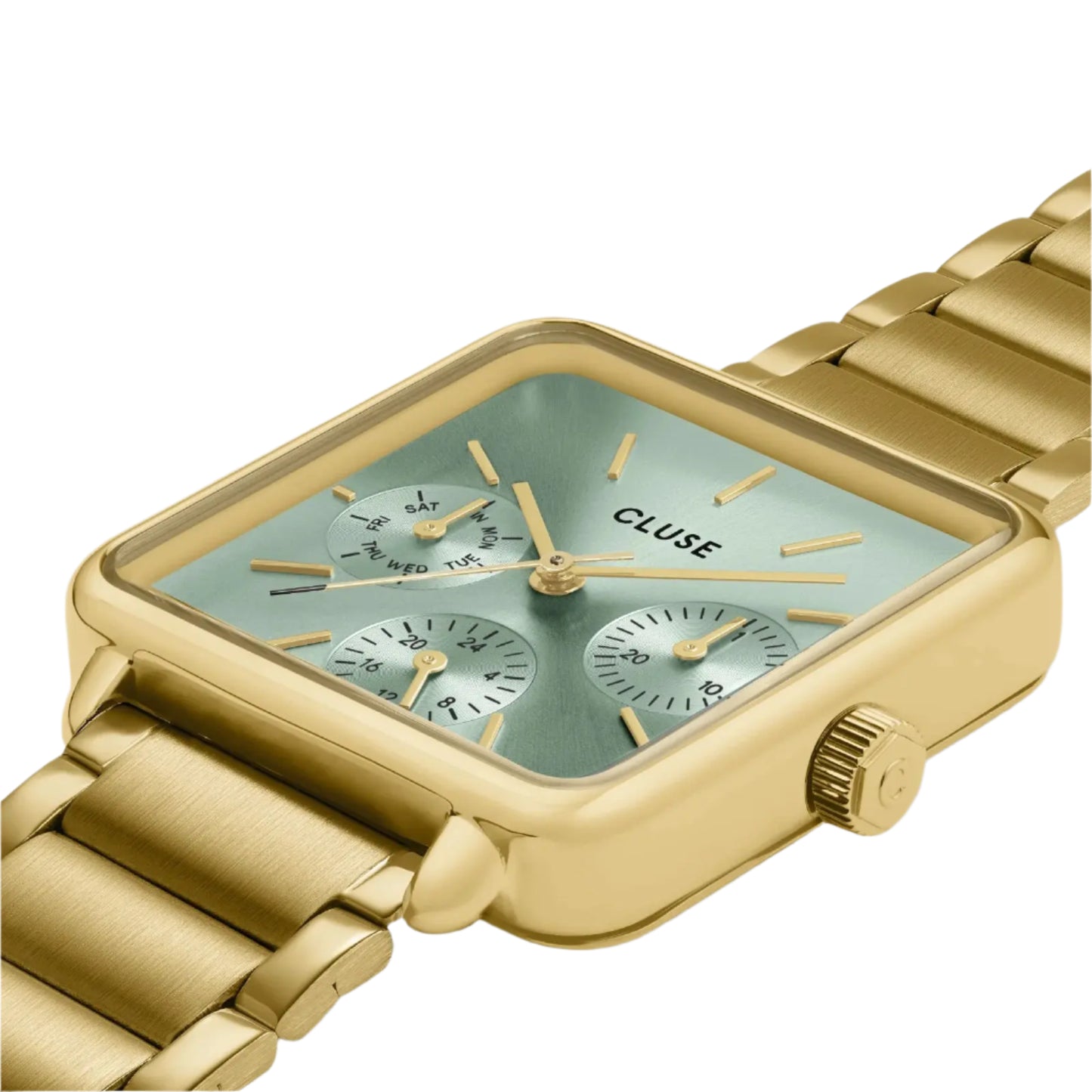 Cluse CW13805 La Tétragone Multifunction Gold Stainless Steel Bracelet