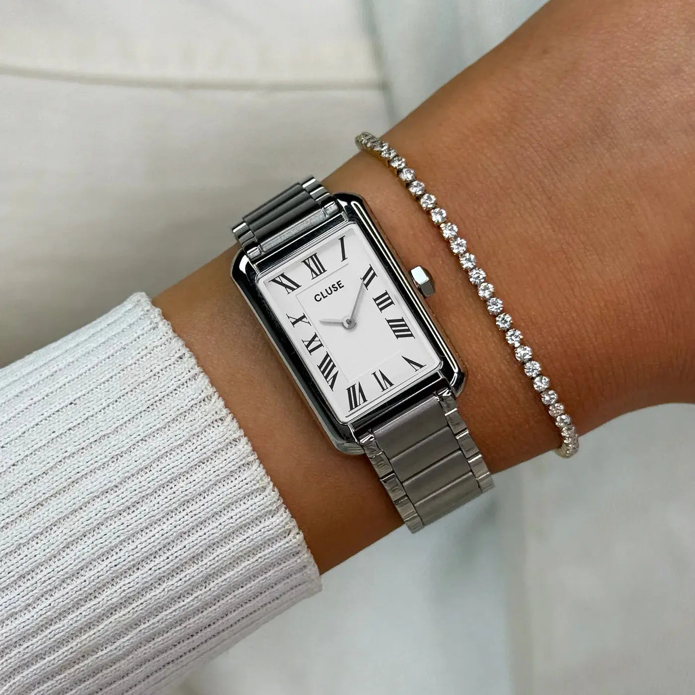 Cluse CW15002 Belisenna Silver Stainless Steel Bracelet