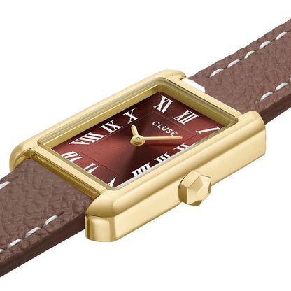 Cluse CW15006 Belisenna Double Brown Leather Strap