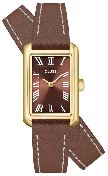 Cluse CW15006 Belisenna Double Brown Leather Strap