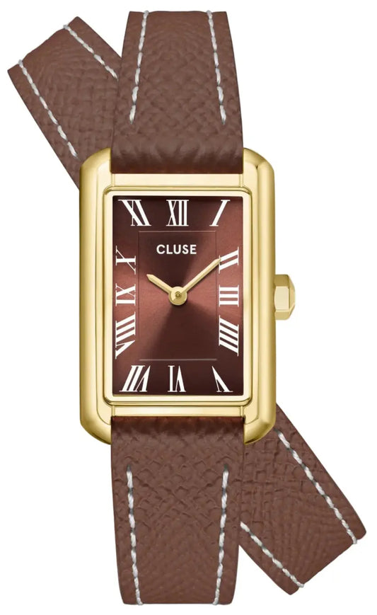 Cluse CW15006 Belisenna Double Brown Leather Strap