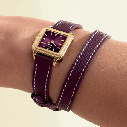 Cluse CW15503 Gracieuse Mini Double Wine Leather Strap