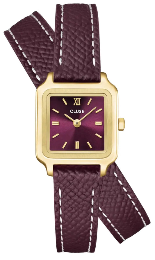 Cluse CW15503 Gracieuse Mini Double Wine Leather Strap