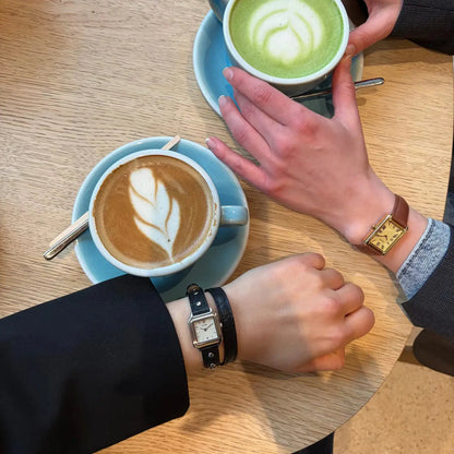 Cluse CW15508 Gracieuse Mini Double Black Leather Strap