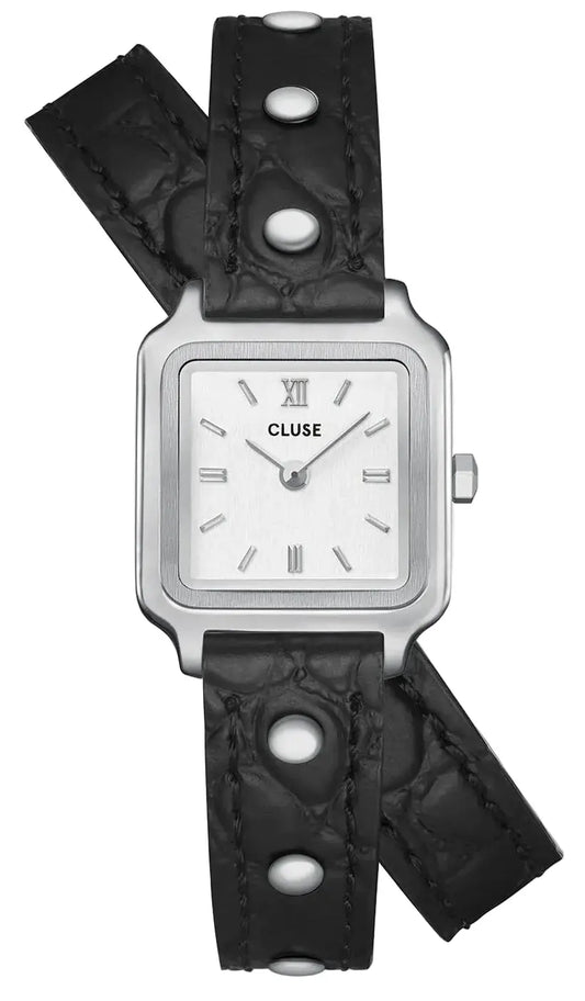 Cluse CW15508 Gracieuse Mini Double Black Leather Strap
