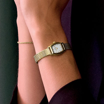 Cluse CW16501 Tonnette Mini Gold Stainless Steel Mesh Bracelet