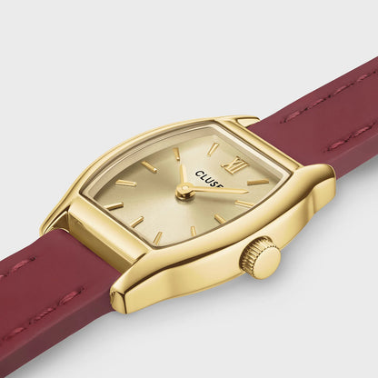Cluse CW16505 Tonnette Mini Red Leather Strap