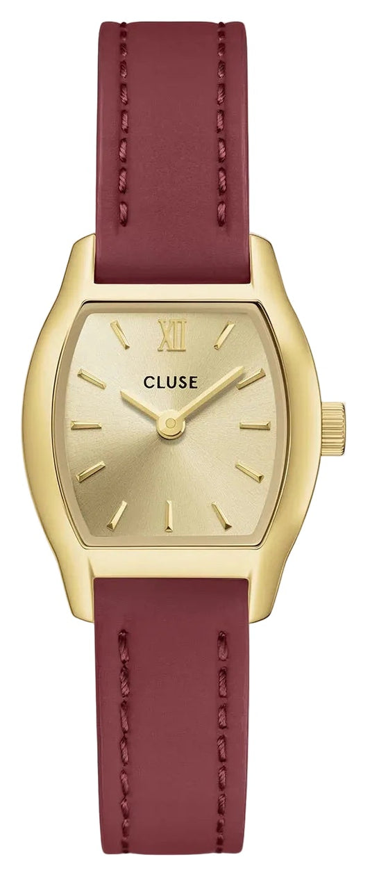 Cluse CW16505 Tonnette Mini Red Leather Strap