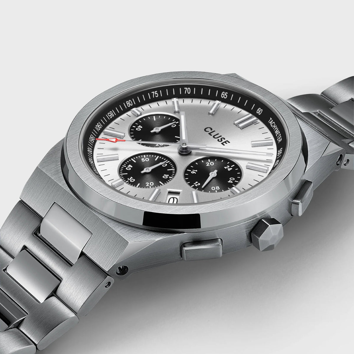 Cluse CW20807 Vigoureux Chrono Silver Stainless Steel Bracelet