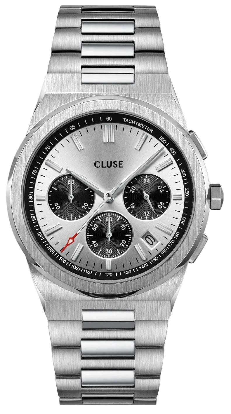 Cluse CW20807 Vigoureux Chrono Silver Stainless Steel Bracelet