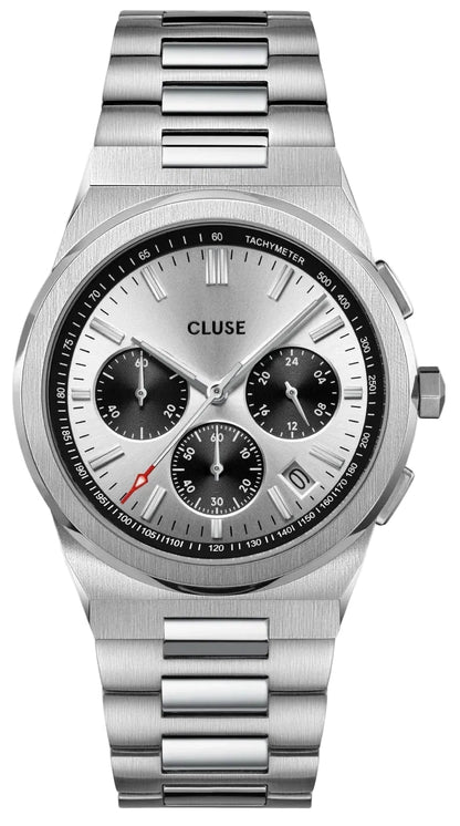 Cluse CW20807 Vigoureux Chrono Silver Stainless Steel Bracelet
