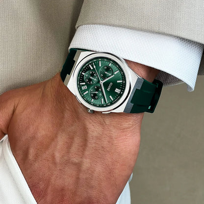 Cluse CW20808 Vigoureux Chrono Green Silicon Strap