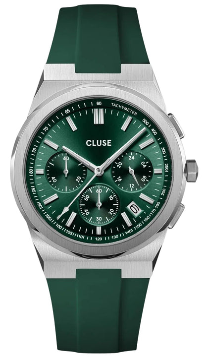 Cluse CW20808 Vigoureux Chrono Green Silicon Strap