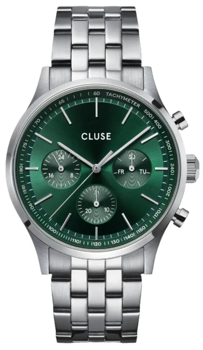 Cluse CG20906 Anthéor Multifunction Stainless Steel Bracelet Gift Box