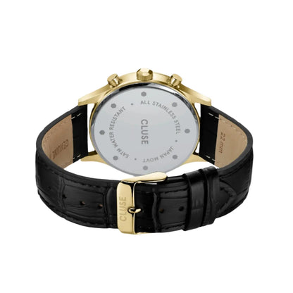 Cluse CW21004 Anthéor Multifunction Black Leather Strap