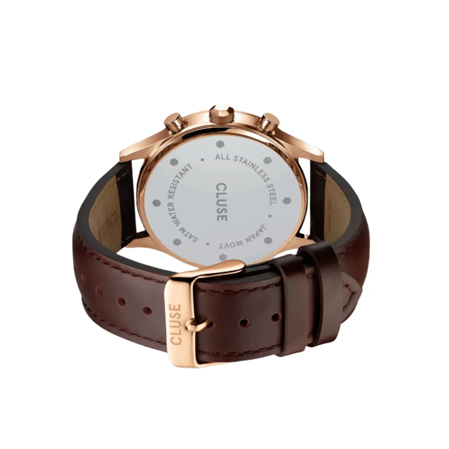 Cluse CW21009 Anthéor Multifunction Brown Leather Strap