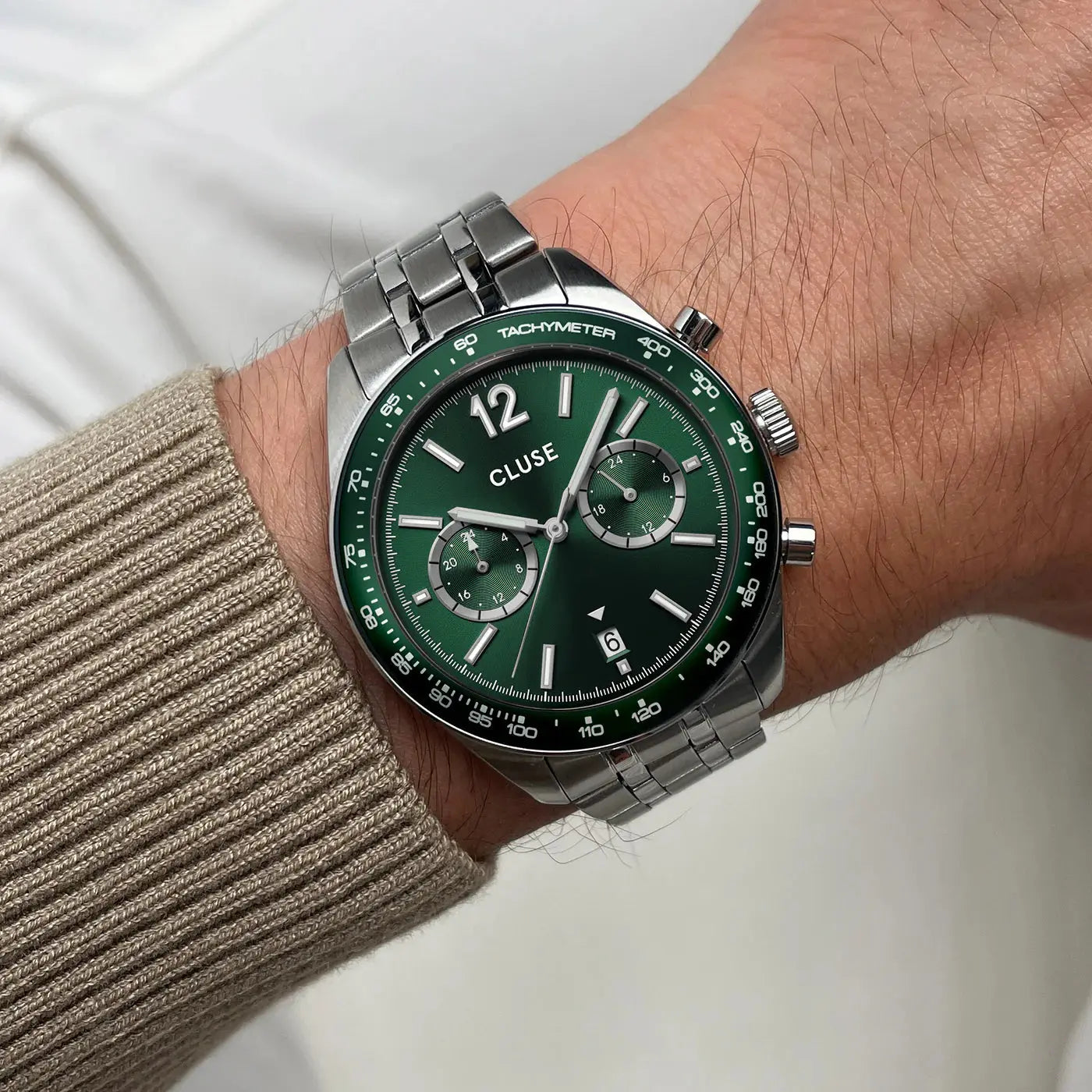 Cluse CW25602 Aravis Dual Timer Stainless Steel Bracelet
