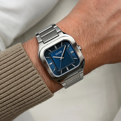 Cluse CW25701 Quadrus Silver Stainless Steel Bracelet