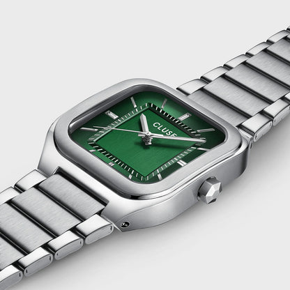 Cluse CW25702 Quadrus Silver Stainless Steel Bracelet