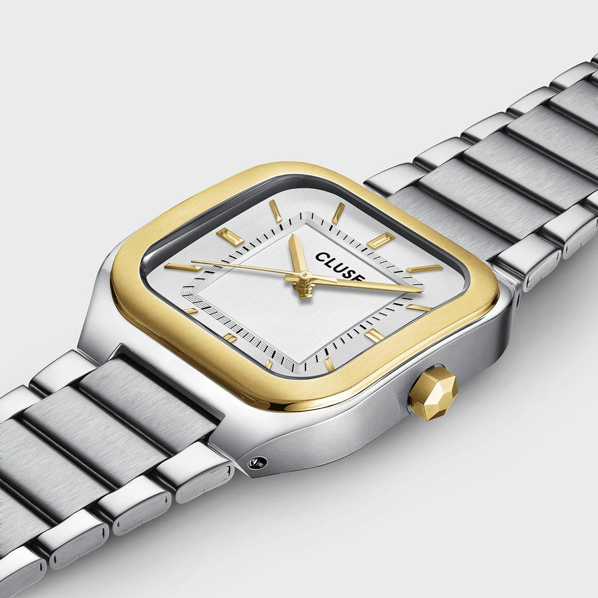 Cluse CW25704 Quadrus Silver Stainless Steel Bracelet